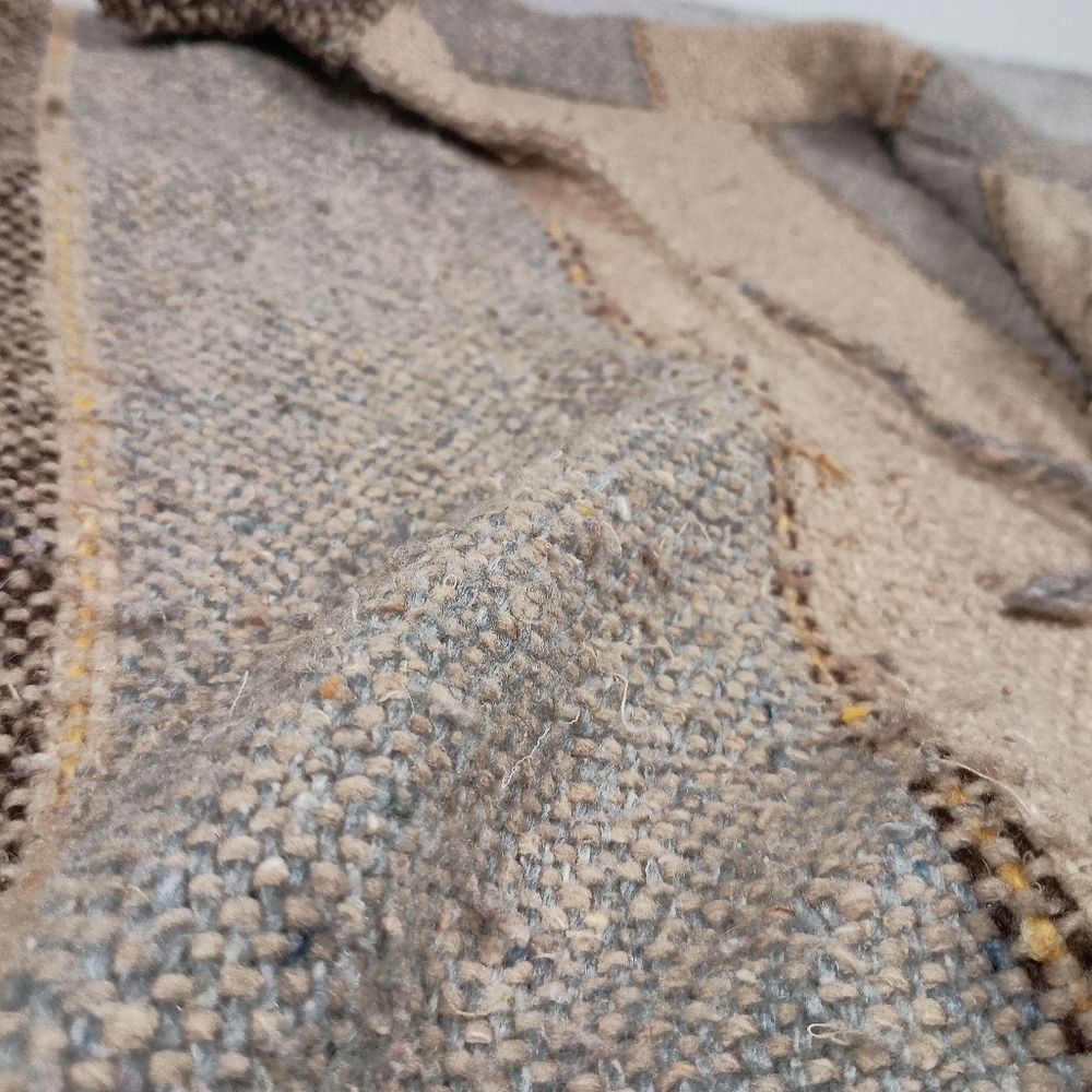 Handmade Ecuadorian Baja Cardigan Drug-Rug Vest Mens - Picture 5 of 8